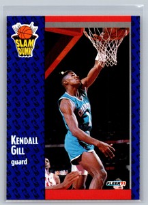 1991 Fleer Kendall Gill #232 Charlotte Hornets