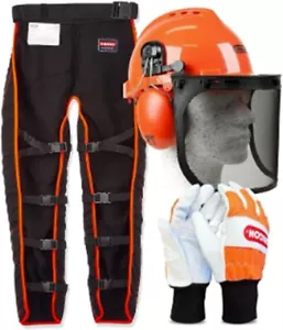 KIT DE SEGURIDAD MOTOSIERRA OREGON 574742A Casco Guantes Leggins NUEVO Conjunto de Protección - Imagen 1 de 5