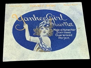Red de Cabello Real Yankee Girl De Colección Malla Dbl Med Marrón B Frankel Co NY - Imagen 1 de 4