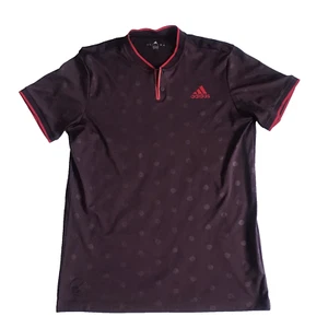 Adidas London Polo S/S ClimaCool Tennis Shirt Dots BP5186 Henley Large Borosc - Foto 1 di 10