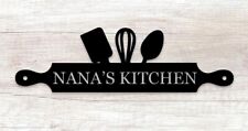 Personalized Kitchen Metal Name Sign Wall Art Decorative Gift Home Decor Indoor