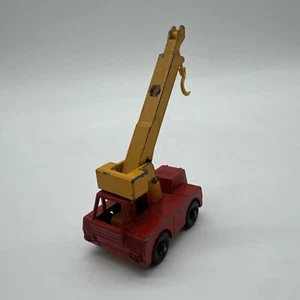 Vintage Lesney Matchbox #42 Iron Fairy Crane Red/ Yellow 1969 England - Picture 1 of 5