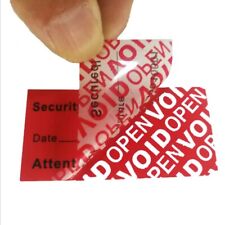 50stk Mark Time VOID Sicherheit Seal Sticker Manipulationssicher Garantie Label