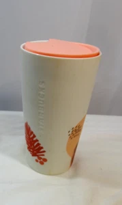 2019 Starbucks Rot Rosa Blatt Pinienzapfen 12 Oz Keramik Becher Rosa Deckel - Bild 1 von 5