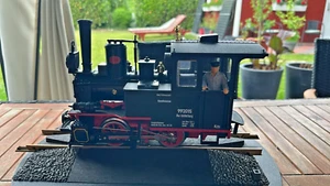 LGB 2015D Dampflok mit Licht & Heizer für Gartenbahn Spur G - Bild 1 von 4