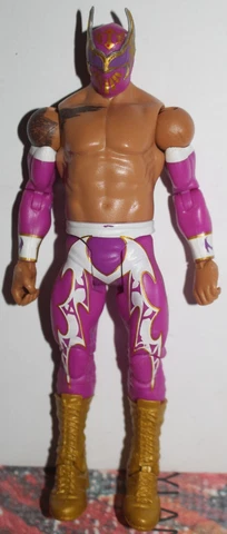 WWE USED Sin Cara Mattel Basic Action Figure Series Purple Cover