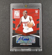2014-15 Panini Donruss Elite #18 James Ennis Rookie Die-Cut Auto 73/99
