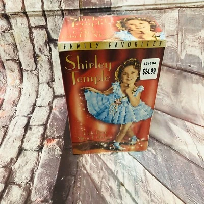 Shirley Temple Triple Pack VHS Tape  Box Set: Heidi/CurlyTop/BabyTakeABow NIB - Image 1 of 4