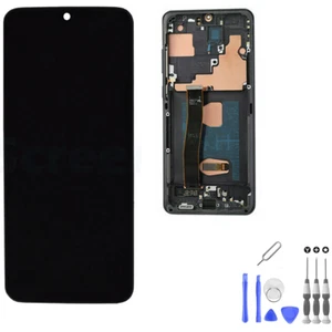 Original Samsung Galaxy S20 ULTRA 6.9 Inch LCD Screen Digitizer with Black Frame - Picture 1 of 1