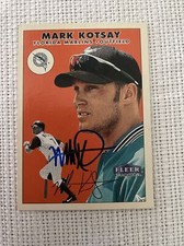 MARK KOTSAY 2000 FLEER TRAD AUTOGRAPHED SIGNED AUTO BASEBALL CARD 98 MARLINS