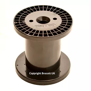 PLASTIC BOBBIN PLASTIC REEL ABS PLASTIC SPOOL - 125mm x 125mm - DIN125 PACK OF 8 - Picture 1 of 4