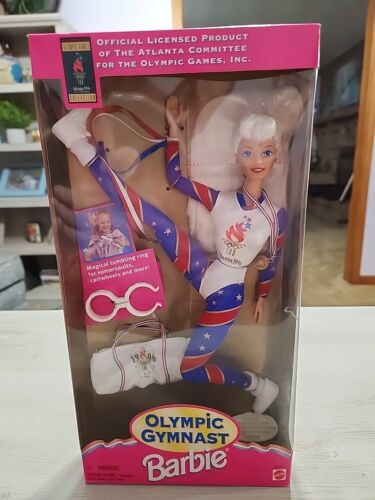 Vintage Mattel 1995 Olympic Gymnast Barbie Doll New in Box Atlanta 1996 (15123)