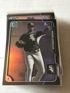 ANDRE WHEELER 2015 BOWMAN CHROME ASIA EXCLUSIVE BLACK REFRACTOR #BCP111 W.SOX