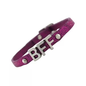 NWT BCBGeneration Dark Pink Metallic-Silver Metal BFF Bracelet - Picture 1 of 1