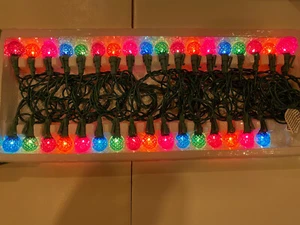 Multicolor G-20 Crystal Globe Christmas Lights Set Of 35 - NEW - Picture 1 of 4