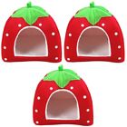  3 Pieces Dog Bed for outside Large House Outdoor Strawberry Pet