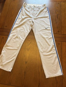 Nike Team Baseball graue Hose blau gestreift Größe L - Bild 1 von 9