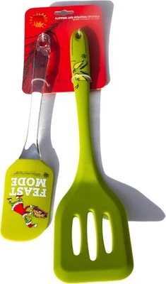 Juego de herramientas de cocina Dr. Seuss The Grinch espátula para voltear y raspar Navidad Foto 1 de 4