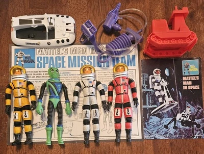 Винтаж 1968 Mattel Major Matt Mason Space Mission Team Calisto Doug Sgt. Storm  - Изображение 1 из 4