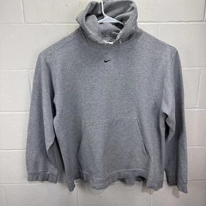 Vintage 90s Nike Center Swoosh Logo Hoodie Sweatshirt XLT Tall Gray Made In USA - Bild 1 von 18