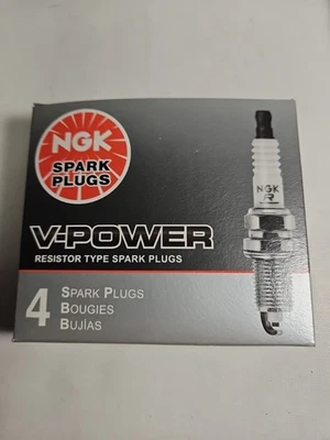 SET OF 4 NGK 4644/BKR7E V-Power Premium Spark Plugs - Image 1 of 4