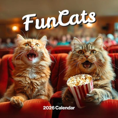 Cat Calendar 2026 - Large 12 Month 2026 Wall Fun Cats 2026  - Image 1 of 4