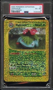 PSA 6 2002 POKEMON EXPEDITION BOX TOPPER #4 VENUSAUR HOLO PROMO JUMBO - Picture 1 of 2