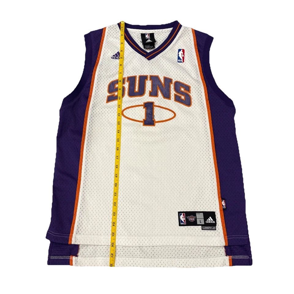 Amare Stoudemire #1 Phoenix Suns Adidas Purple White Jersey Kids Large +2 Length - Image 1 of 4