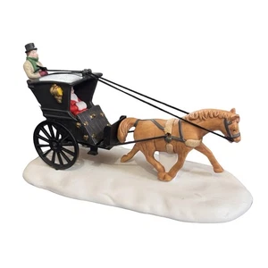 Vintage Dept 56 Heritage Village Kings Road Cab Porzellan Pferdekutsche Figur - Bild 1 von 19