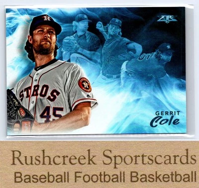 2019 Topps Fire #SM-13 Gerrit Cole Smoke & Mirrors - Image 1 of 2