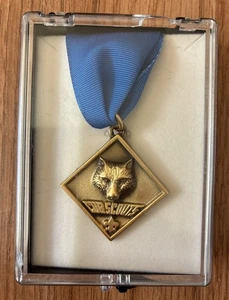 Den Leader Coach Training Award (1989-2001) Medal Ribbon Boxed Cub Scouts *READ* - Picture 1 of 7