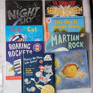 8 Kinder Weltraum Universum Wissenschaft Buch Lot Planeten Erde Sterne pädagogisch - Bild 1 von 10