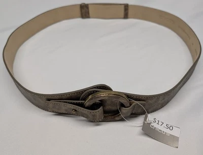 Cinturón holgado Chico's Horsham trenzado M/L bronce metálico neutro  Foto 1 de 4