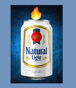 NEW 12oz Natural Light Beer Can Candle Candles Handcrafted in TN GREAT GIFT - Picture 1 of 3