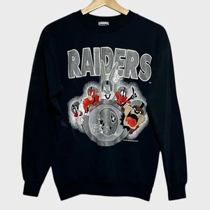 Sudadera De Colección 1993 Warner Bros Los Angeles LA Raiders Looney Tunes Juvenil Grande - Imagen 1 de 5