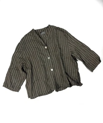 Oska Vintage Linen Beige Jacket Size 3 - Image 1 of 4