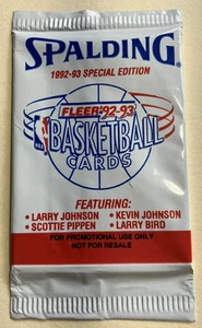 Fleer 92-93 Spalding Special Edition Basketball Cards Pack of 4 cards Bird+ - Picture 1 of 2