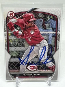 Alfredo Duno SIGNED 2023 Bowman Draft Baseball #BD-99 Cincinnati Reds - Picture 1 of 3