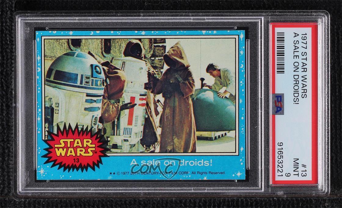 1977 Topps Star Wars R2-D2 A Sale on Droids! #13 PSA 9 MINT 0nr3