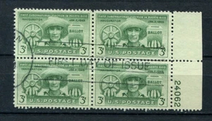 USA : Scott # 983 - Plate Block # 24062 - used - Picture 1 of 1