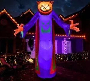 Joiedomi 8 pies Halloween inflable calabaza mago con ledes incorporados explotar - Imagen 1 de 2
