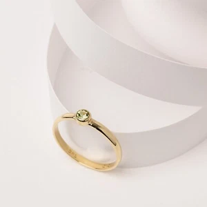 Geburtsstein Ring in 14K / Geburtssteinring / zierlicher Ring / Geburtssteinschmuck - Bild 1 von 7