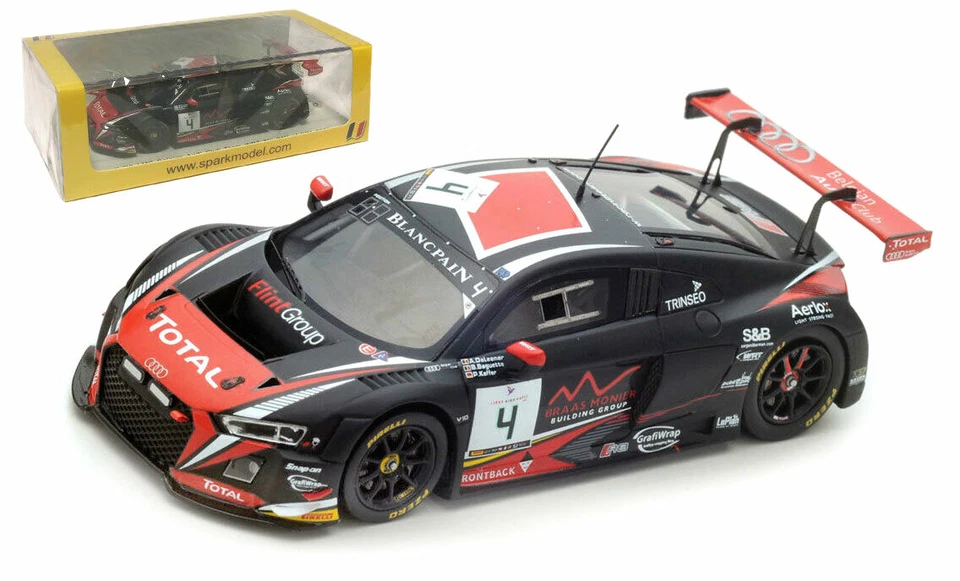 Spark SB128 Audi R8 LMS Belgian Audi Club Team #4 24H de Spa 2016 - escala 1/43  Foto 1 de 1