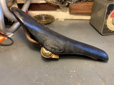 Vintage UNICANTOR Black Plastic Racing Saddle, Nieddu Torino, Pre Cinelli - Image 1 of 4