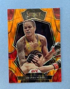 2023 Panini Select UFC Amanda Nunes Premier Naranja Flash Prizm #138 - Imagen 1 de 2