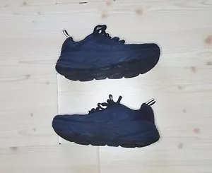 Hoka One One Bondi 6 Wide Womens Size 8 D Running Shoe Triple Black - Picture 1 of 8