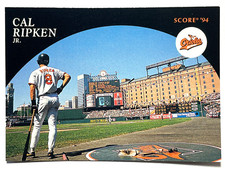 HOF'er CAL RIPKEN JR Orioles 1994 Score BURGER KING THE IRON MAN CARD #7 of 9