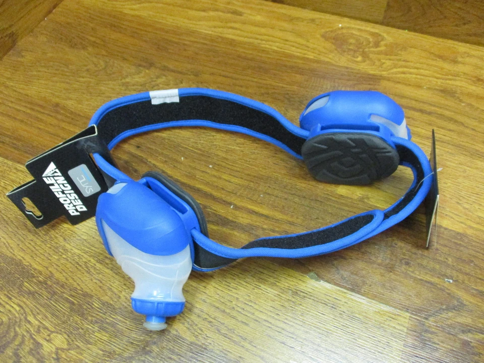 NEW PROFILE DESIGN SYNC HYDRATION SYSTEM BELT W/ 2 8oz BOTTLES - BLUE - LARGE - Image 1 of 4