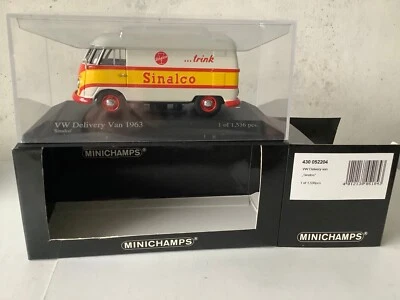 ✅ Die Cast Minichamps 1:43 VW T1 Delivery Van Sinalco  (DJ08-35R8/11) - Bild 1 von 4