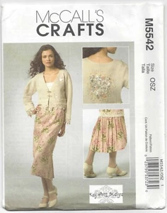 McCall's Crafts Pattern M5542 Skirt & Template for Purchased Sweat Shirt Uncut - Bild 1 von 2
